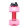 YALLA HomeGym 2.2L  Dumbbell Shaped Sports Water Bottle, 2.5KG Filled Weight Water Bottle