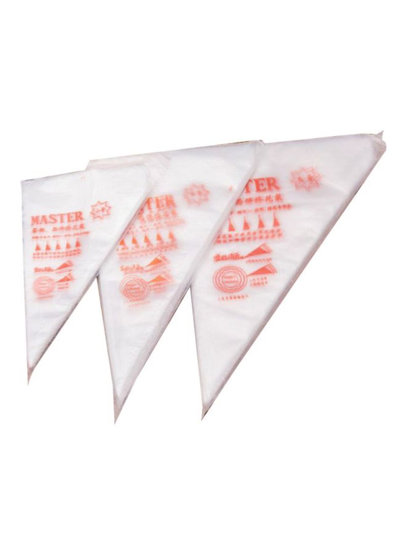 Generic 100-Piece Thick Plastic Disposable Pastry Bag Clear