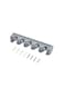 Sharpdo 5-Piece Wall Mounted Storage Rack Set Grey 41.5x8.5x6.2centimeter