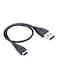 Generic Charging Cable For Fitbit Charge Hr 27cmBlack/Silver