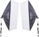 DMK Power Coopic Su-101 Photography Rectangle Continuous Softbox Lighting Kit: (2) 50X70cm Softbox (2) 45Watt Bulb For Photo Studio Equipment Set