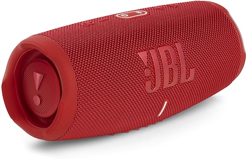 JBL Charge 5 Portable Waterproof Speaker with Powerbank, Red