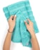 Towel Set Luxury Hotel Quality 600 GSM 100% Genuine Combed Cotton, Super Soft &amp; Absorbent Family Bath Towels 6 Piece Set - 2 Bath Towels, 2 Hand Towels, 2 Washcloths - Turquoise Blue