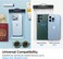 Spigen Aqua Shield Floating Universal Waterproof Phone Underwater case cover [1 Pack] IPX8 Pouch A610 compatible with iPhone, Samsung Galaxy and Smartphone up to 6.9 inches - Crystal Clear
