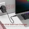 Moxedo 65W PD 3.0 GaN Charger PPS QC 3.0 Fast Charging Dual Type-C + USB-A Port Compatible with iPhone 14/Pro/Plus/Pro Max,13, MacBook Pro, iPad Pro, Switch, Galaxy S22/S21