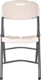 Karnak Plastic Folding Chairs With Metal Strong Frame - 6 Pieces, White And Black, Kfc416 (4)