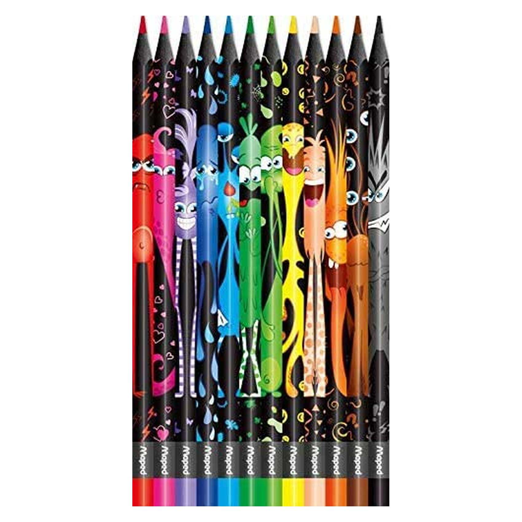 Maped Monster Color&#39; Peps Coloured Pencils Multicolour 12 PCS
