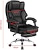 Karnak Executive Office Gaming Chair Pu Leather 360&deg; Swivel, Diamond Pattern Stitching High Back With Tilt Lock Mechanism, Soft Foam &amp; Well Padded Backrest With Lumbar Support Color (Black)