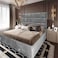 In House Alex Velvet Bed Frame - Queen - 200x150 cm - Gray