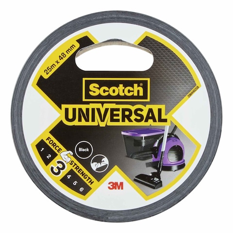 Scotch Duct Unv Black 25mx48mm. 1 roll/pack