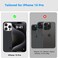 MONOCARBON Real Aramid Fiber [ULTRA SLIM] for iPhone 15 PRO case cover [MagSafe Compatible] Lightweight Anti-Scratch - Matte Black