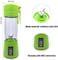 Generic Personal Usb Juicer Cup,Portable Juicer Blender,Household Fruit Mixer - Six Blades In 3D,Rechargeable Fruit Mixing Machine For Baby Travel 380Ml(Green)