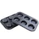 Non Stick Muffin Baking Tray 6 Cup Cake Ovenware Craft Pan Bun Tin Mould Metal