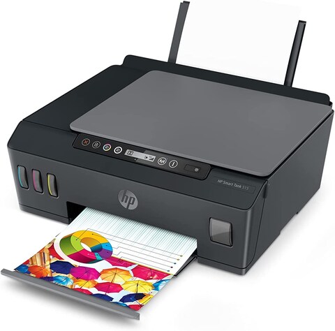 HP Smart Tank 515 Printer Wireless, Print, Scan, Copy, All In One Printer, Print Up To 18000 Black Or 8000 Color Pages, Black [1TJ09A]