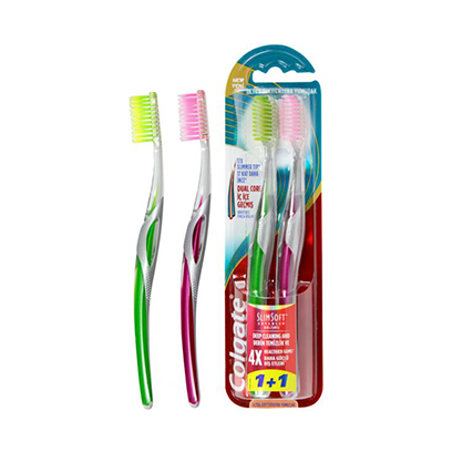 Colgate Advanced Slim Ultra Soft Tooth Brush 1+1 Piece Free