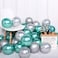 Metallic Chrome Balloons 50 Pcs 12 Inch Helium Shiny Thicken Latex Balloons Party Decoration (Green)
