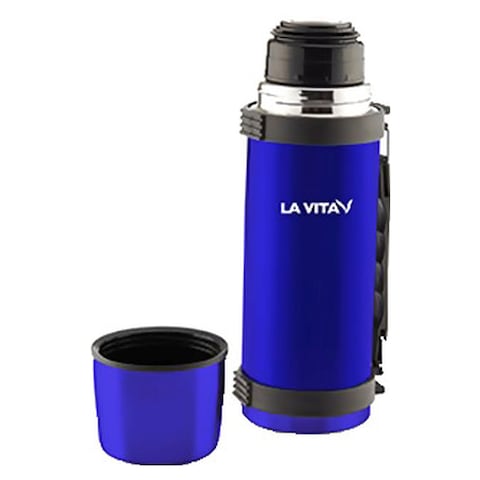 La Vita Stainless Steel Thermal Flask - 0.75 Liter - Blue