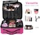 Generic Travel Makeup Train Case Makeup Cosmetic Case Organizer With Adjustable Dividers For Cosmetics Makeup Brushes Toiletry Jewelry Digital Accessories Rose Red
