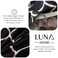 Luna Home Queen size 6 pieces, without filler, black geometric design.