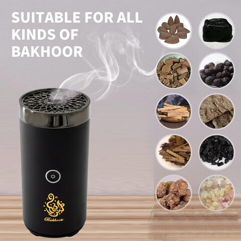 B50 Bakhoor Electric Incense Burner with Speaker Black