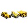 CAT Metal Concrete Mixer and Dump Truck with Grader Yellow