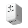 Momax Travel Socket 1-World Power Adapter Charger GaN PD 5 Ports 70W UA8AW - White