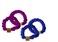 Aiwanto 2 Pairs Ponytail Holders Hair Rubber bands Hair Ties For Girls - Purple & Blue