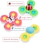 ESSEN 3pcs Suction Cup Fidget Spinner Toy For Baby Toddler Kids