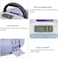 Cat litter box with transparent capsule, Fully enclosed rounded cat litter box prevents sand leakage, Suitable for small and medium cats, Cat toilet reduces odor 42 cm (Purple)
