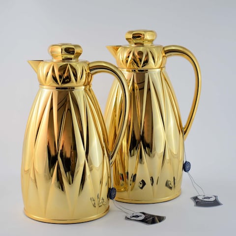 Homemaker Vacuum Flask Gold 1L+1.3L
