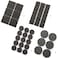 Vosarea 8Pcs Round And Square Chair Leg Pads Table Feet Grippers Furniture Floor Protectors For Home Office