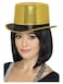 Smiffys Sequin Top Hat with Elastic Inner Rim- Gold
