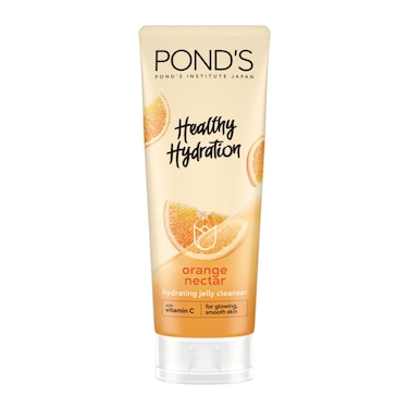 Pond's Facewash Orange - Hydrating Jelly Cleanser with Vitamin C for Glowing, Smooth Skin - 100ml