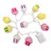 Glittered Cupcake LED String Lights 10 Pcs Multicolor 2M