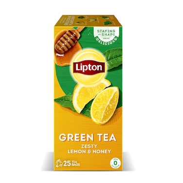 Lipton Green Tea Zesty Lemon and Honey 25 Tea Bags