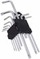 ABBASALI Star Key Set 9 Pieces, Torx Hex Key Wrench Set, Tamper Proof Star Screwdriver Torque Repair Tool Set Folding Allen Key Set (Long)