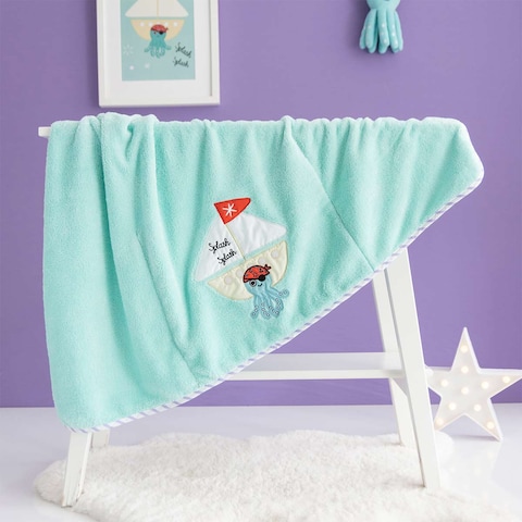 Milk&amp;Moo Sailor Octopus Baby Blanket, 100% Oeko-Text Certified Receiving Blanket For Babies, Ultra Soft Infant Blanket For Stroller &amp; Travel, Colorful &amp; Plush Animal Blanket For Baby Girls &amp; Baby Boys