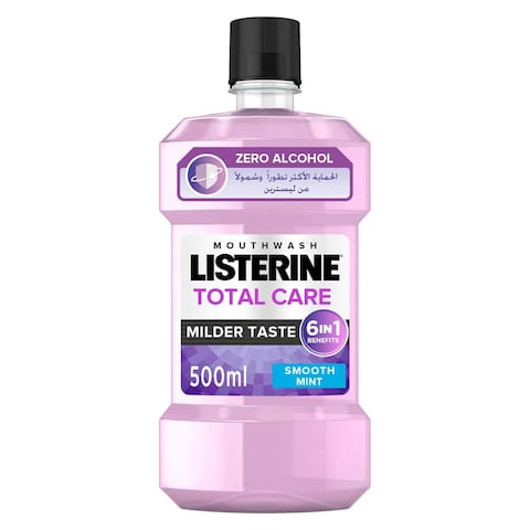 Buy Listerine Mouthwash Total Care - Milder Taste - 500ml in Egypt