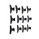 12Pcs Black Butterfly Hair Claw Section Hair Clip Clamps