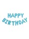 Generic Happy Birthday Letter Shape Aluminum Balloon Party Decoration 16inch