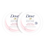 Buy Dove Moisturizing Beauty Cream White 250ml Pack of 2 in UAE