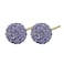 Caflon Fashion Sense Gold Plated Tanzanite Glitterball Earring, 8 mm