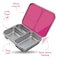 Eazy Kids 3 Compartment Bento Steel Lunch Box - Pink