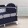 Teknum 4 in 1 Baby Bedside Co - Sleeper Bassinet and Playpen wt Rocker Navy Blue