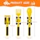 Eazy Kids Spoon, Fork &amp; Pusher - Yellow, Truck, 3Pcs