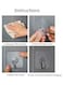 Generic 10-Piece Heavy Duty Self-Adhesive Hooks Clear/Silver 6X6cm