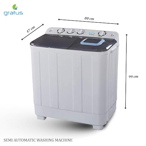GRATUS GIANT series TWIN TUB 12 KG semi AUTO washing machine-GSW12KCDX