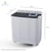 GRATUS GIANT series TWIN TUB 12 KG semi AUTO washing machine-GSW12KCDX