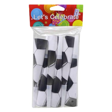 Let&#39;s Celebrate FB300001 Football Design Horns Set 6 Pieces