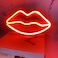 Lips Neon LED Light Red Colour 26x14cm